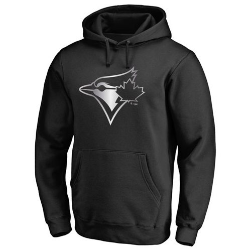 Toronto Blue Jays Platinum Collection Pullover Hoodie Black - Click Image to Close